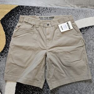 Duluth Trading Co Tan Flex Fire Hose Work Shorts
